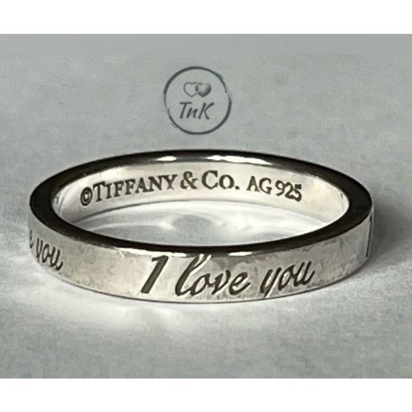 Tiffany & Co. Jewelry - Tiffany & Co. Retired Notes "I Love You" Ring - Sterling Silver - Size 5.5